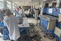 Flap wheel line
